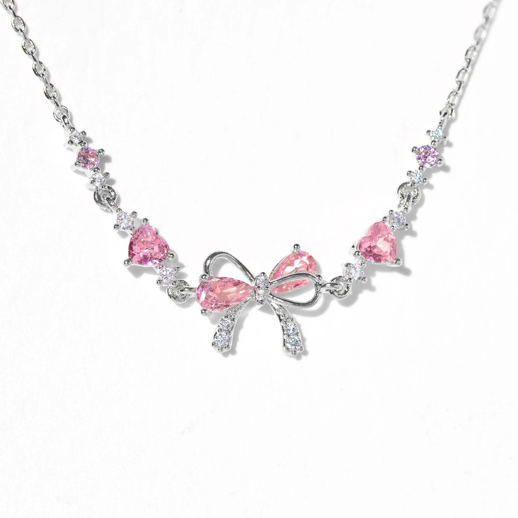Amour Bow Brass Genuine Gold-Plated 3A Zircon Heart Bracelet - Image 3