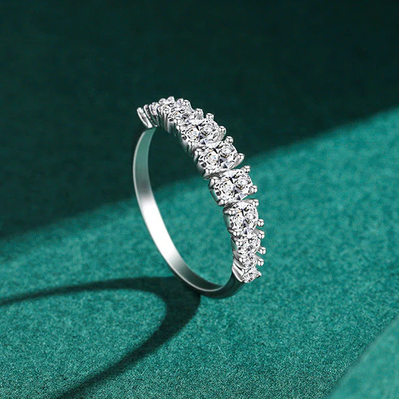 “Aurora Crown” 925 Sterling Silver Round Cluster Band Ring - Image 3