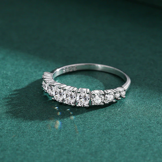 “Aurora Crown” 925 Sterling Silver Round Cluster Band Ring - Image 4