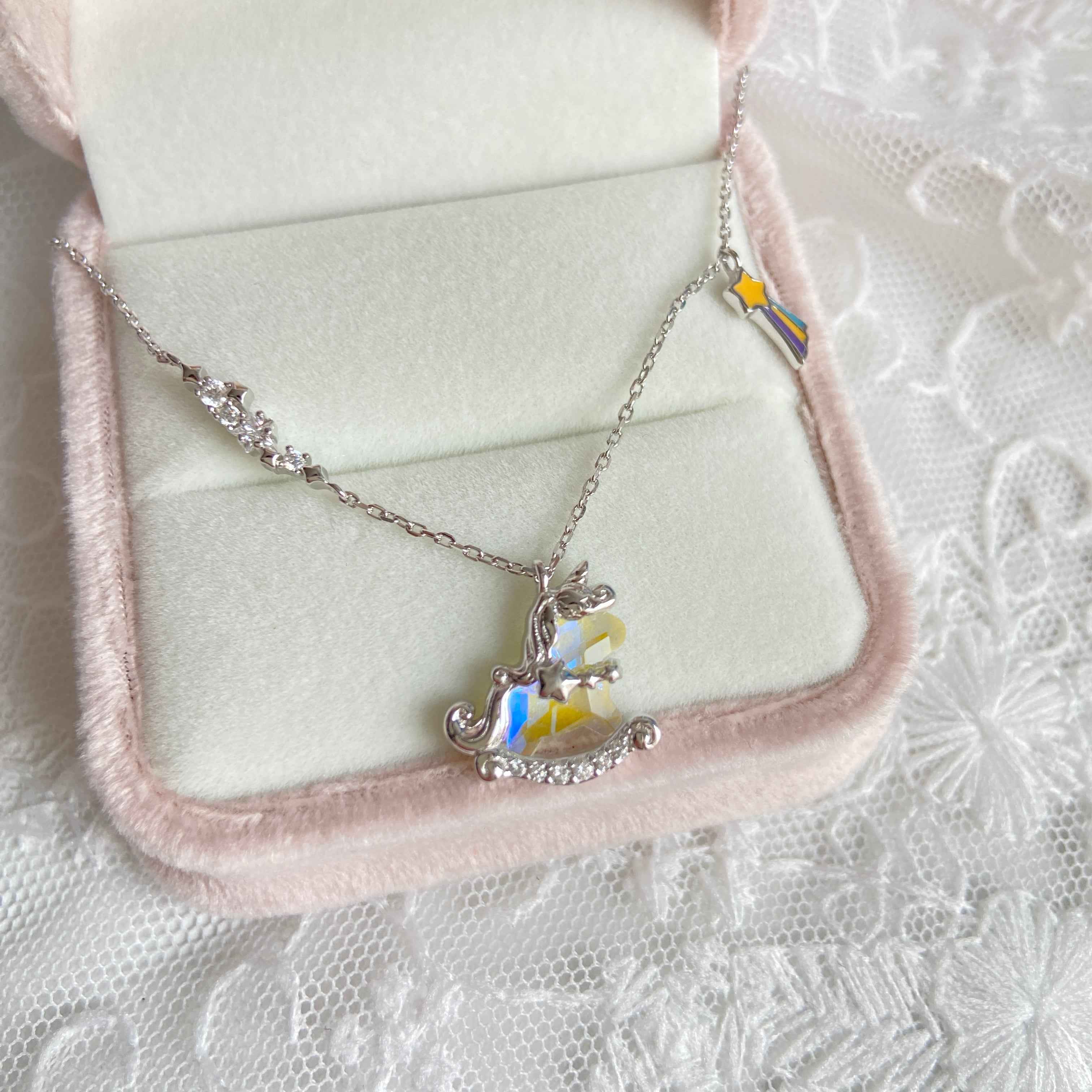 “Aurora Dream Pony” S925 Sterling Silver Unicorn Necklace - Image 3