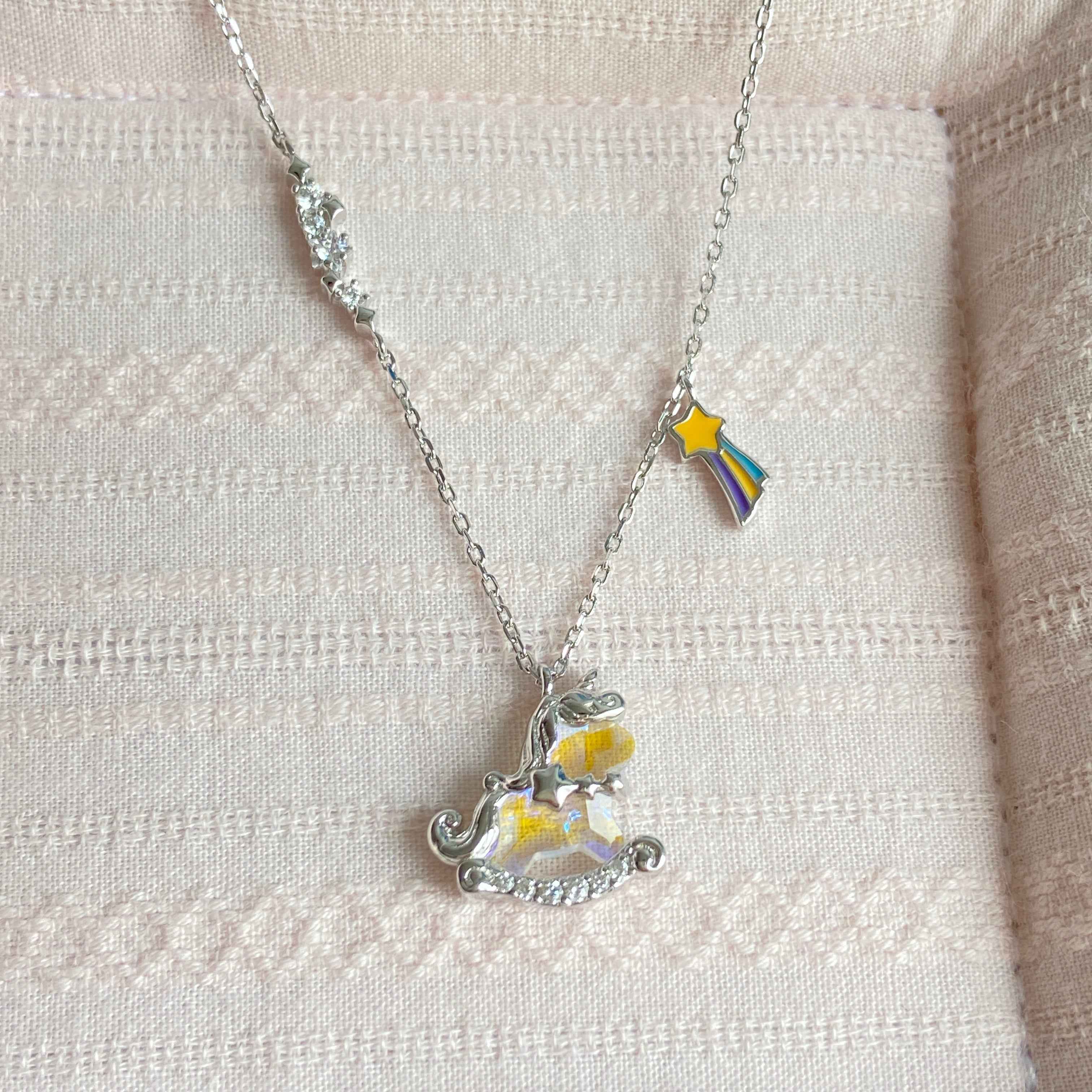 “Aurora Dream Pony” S925 Sterling Silver Unicorn Necklace - Image 5