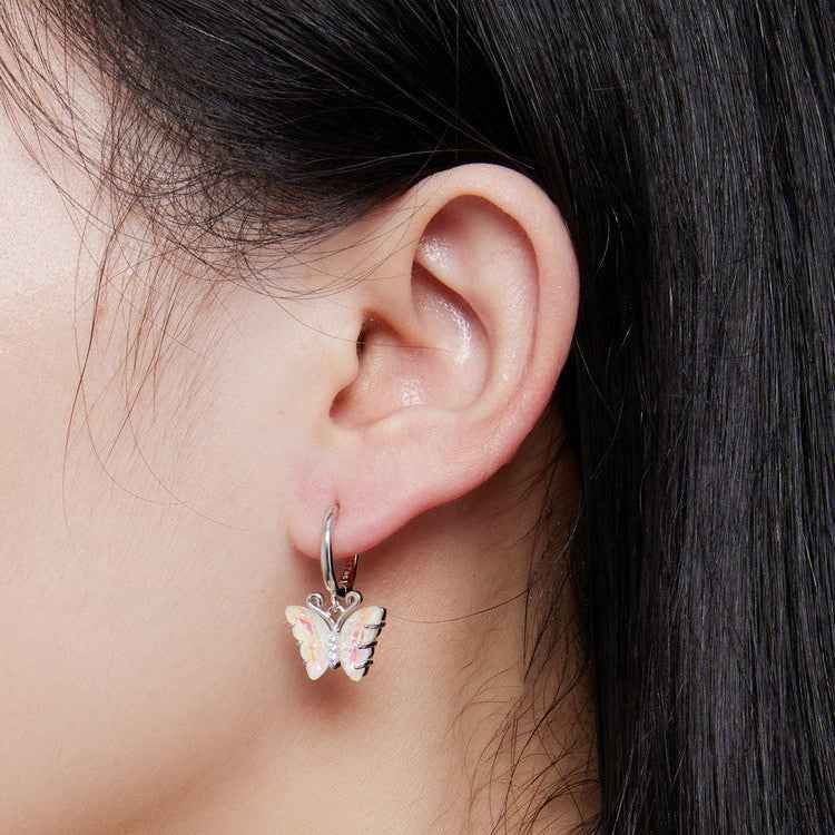 “Aurora Flutter” 925 Sterling Silver Iridescent Butterfly Jewelry Set - Image 3