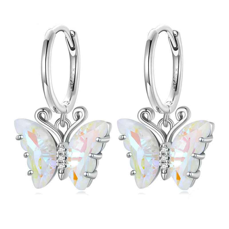 “Aurora Flutter” 925 Sterling Silver Iridescent Butterfly Jewelry Set - Image 5