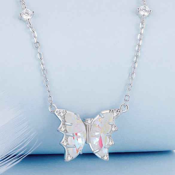 “Aurora Flutter” 925 Sterling Silver Iridescent Butterfly Jewelry Set - Image 7