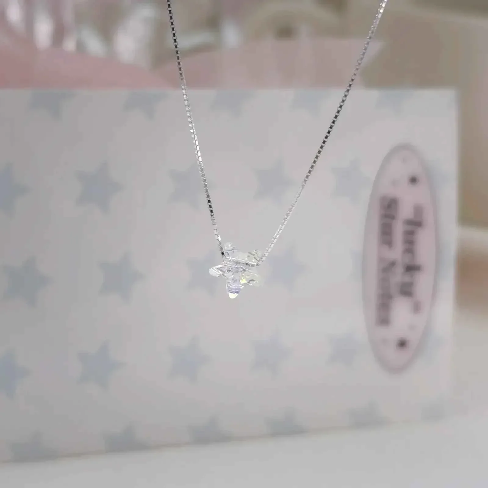 "Aurora Starlight" 925 Sterling Silver Necklace - Captivating and Mesmerizing - Image 2