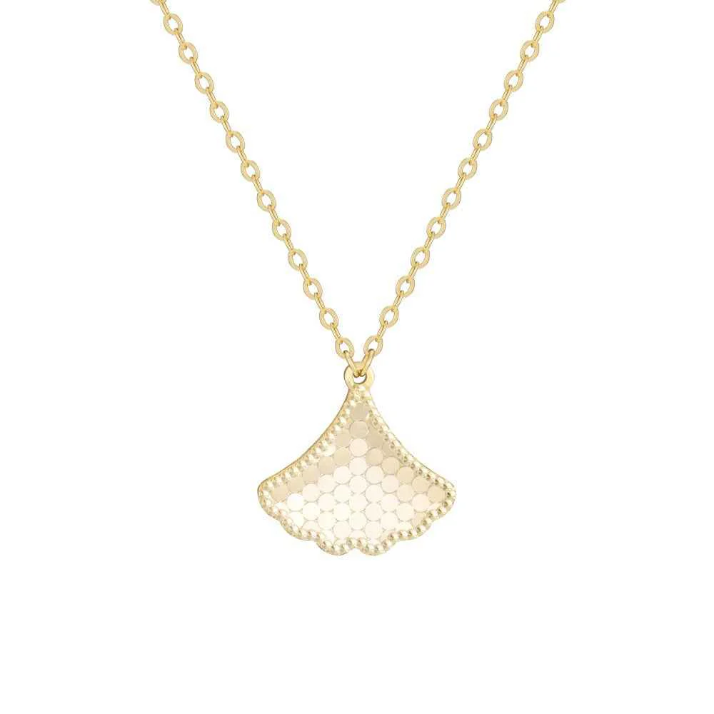 “Autumn Gleam” 925 Sterling Silver Textured Maple Pendant Necklace - Image 3