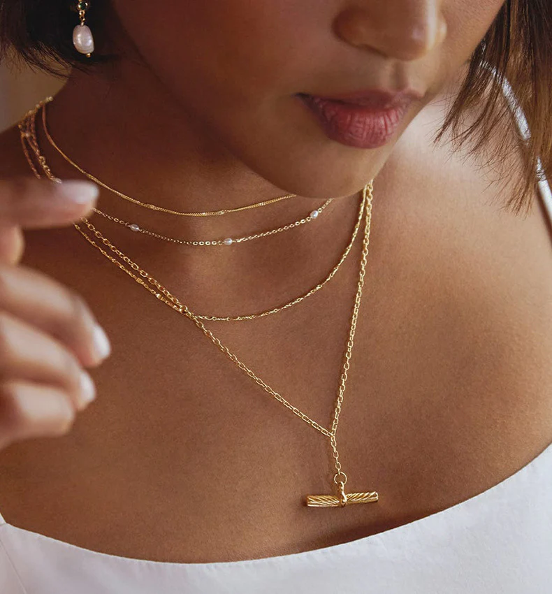 “Balance Column” 925 Sterling Silver Minimalist Cylinder Pendant Necklace - Image 3