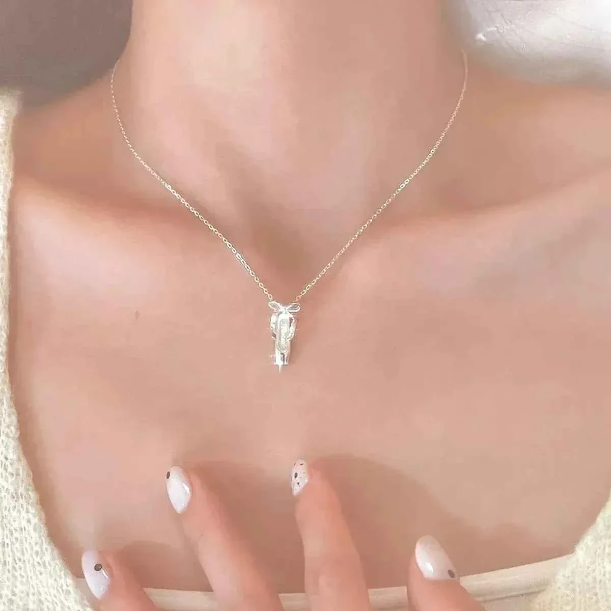 “Ballet Shoes” 925 Sterling Silver Jewelry Set - Elegant and Graceful - Image 11
