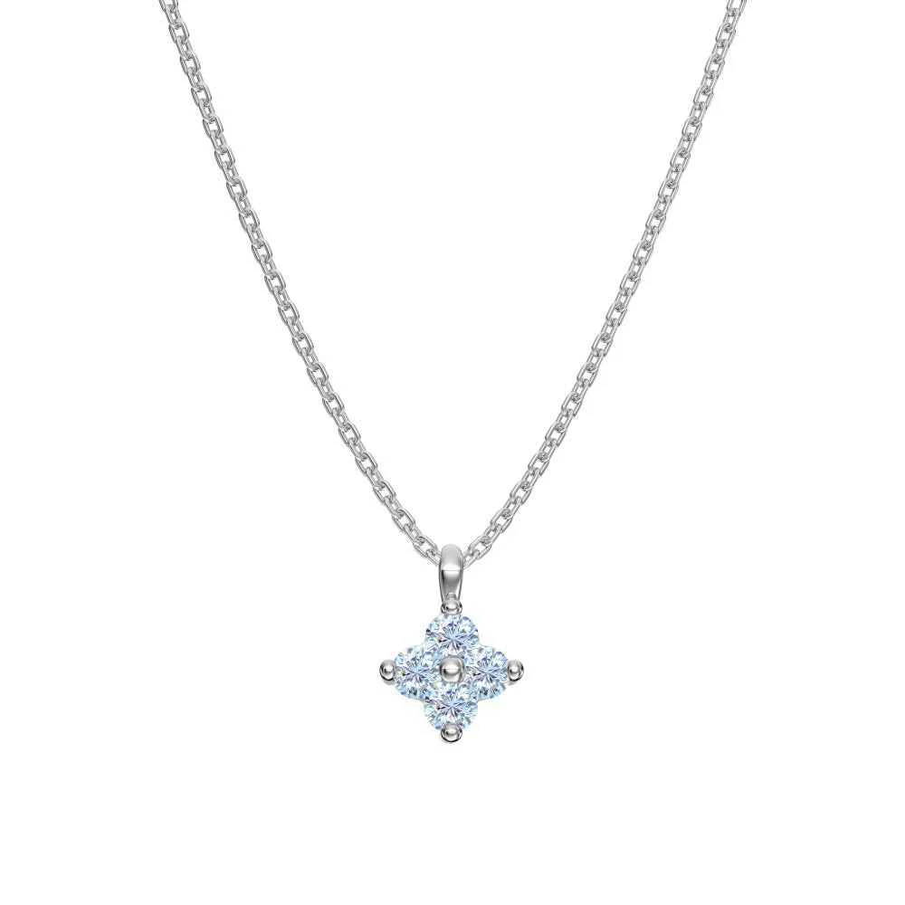 "Birthstone Clover" 925 Sterling Silver Four-Leaf Pendant Necklace - Image 10