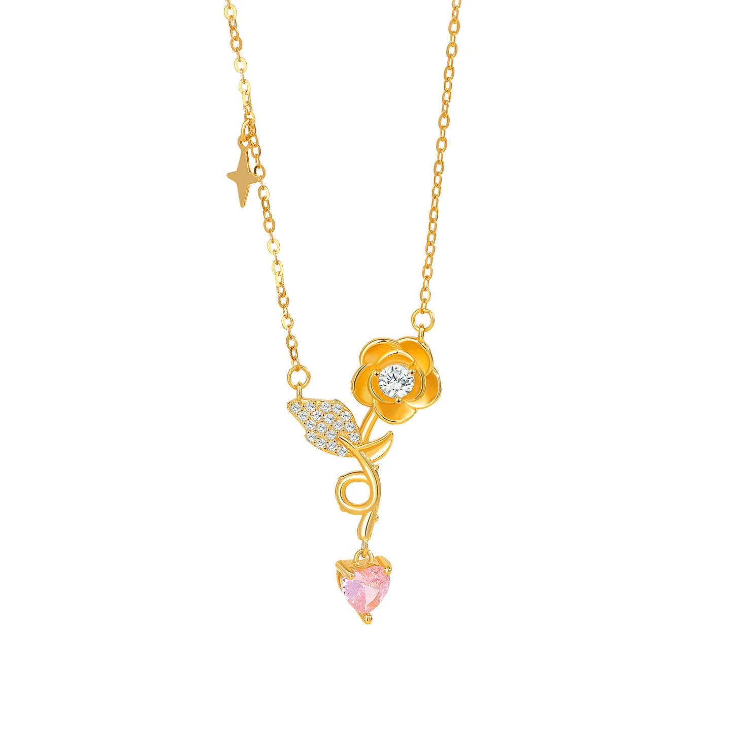 “Blooming Rose” S925 Sterling Silver Necklace