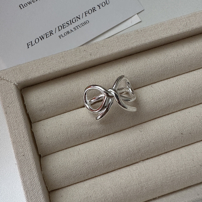 "Bow Elegance" 925 Sterling Silver Jewelry Set - Image 5