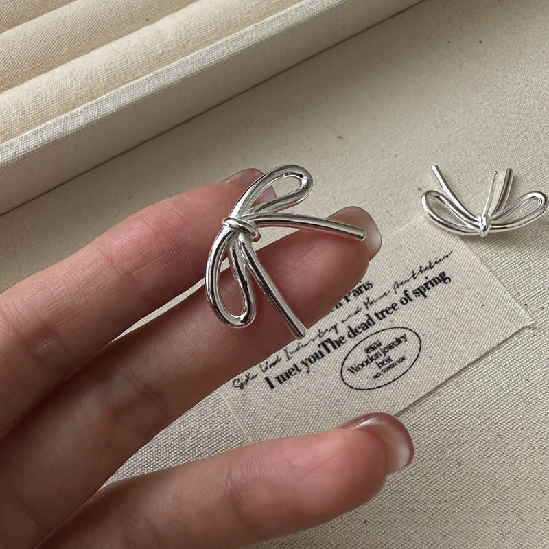 "Bow Elegance" 925 Sterling Silver Jewelry Set - Image 6