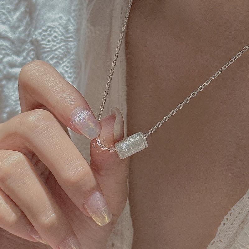 "Brushed Elegance" 925 Sterling Silver Necklace – Vintage-Inspired, Textured Finish - Image 4