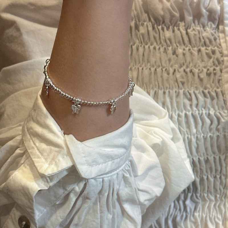 “Butterfly Muse” 925 Sterling Silver Butterfly Necklace & Bracelet Set - Image 2