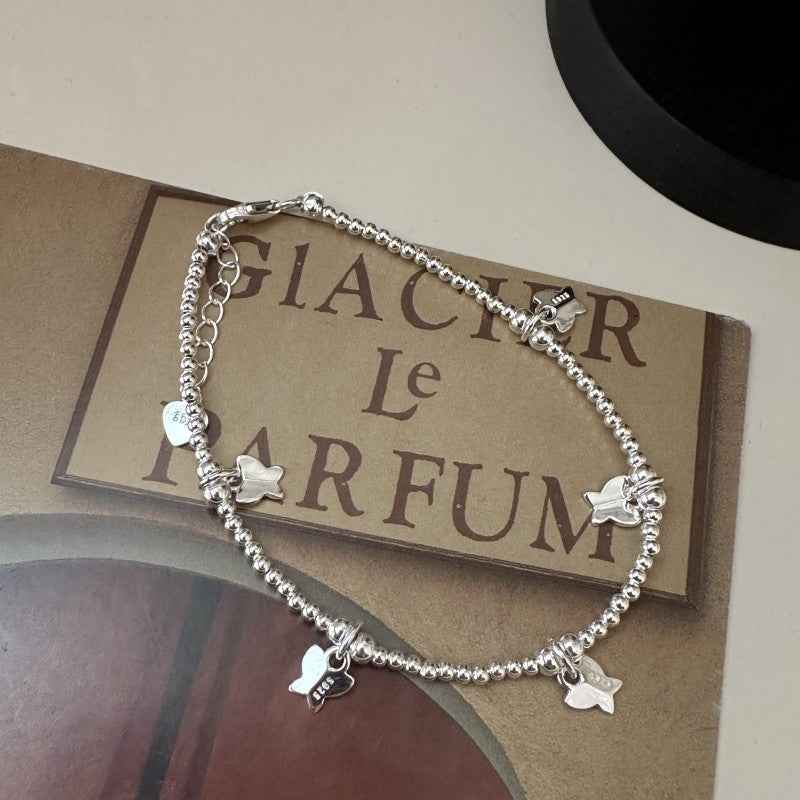“Butterfly Muse” 925 Sterling Silver Butterfly Necklace & Bracelet Set - Image 4