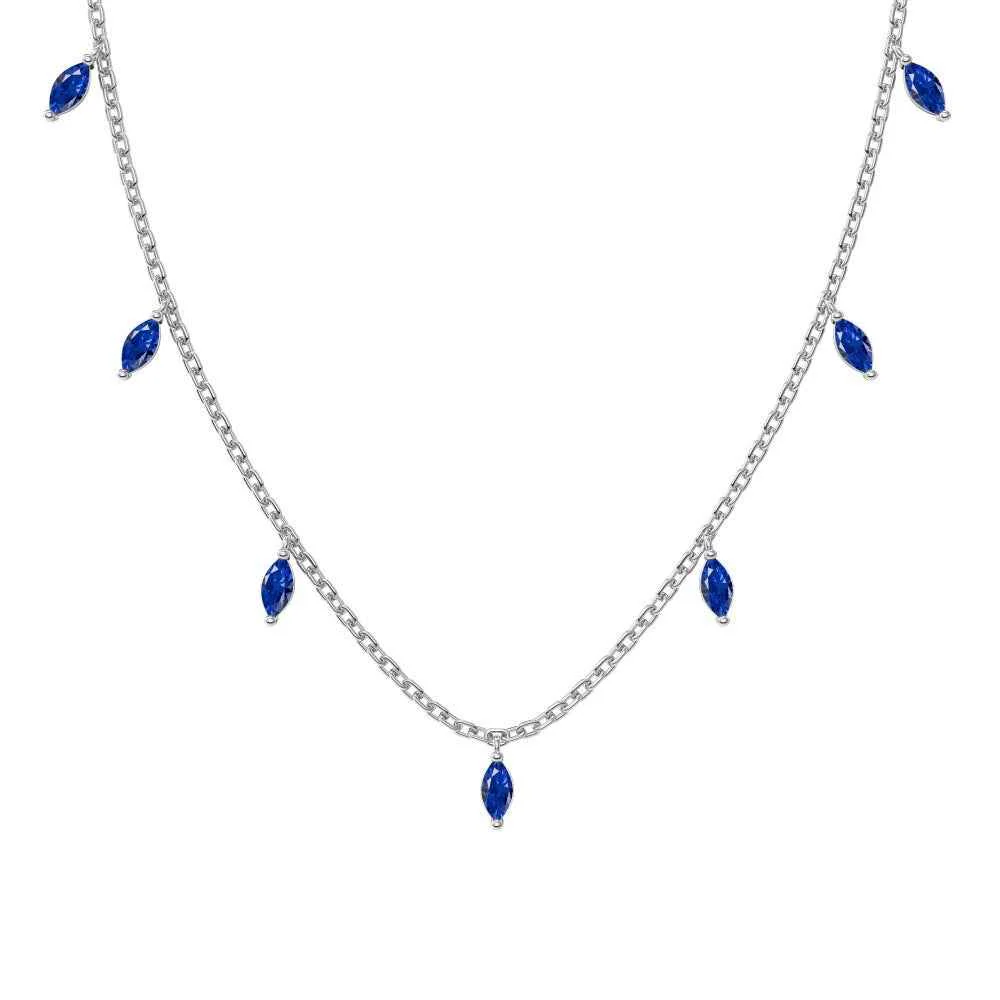 “Celestial Glow” – S925 Sterling Silver Marquise CZ Pendant Necklace - Image 3