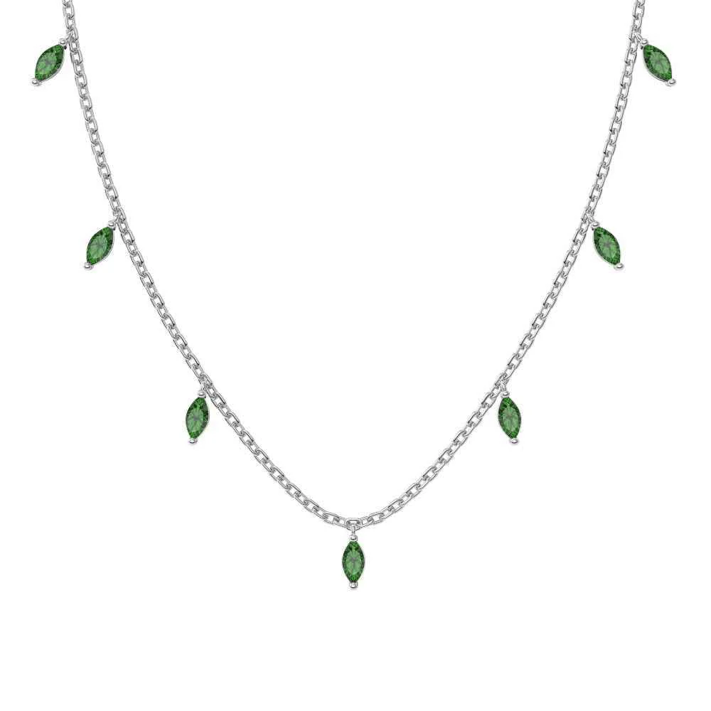 “Celestial Glow” – S925 Sterling Silver Marquise CZ Pendant Necklace - Image 4
