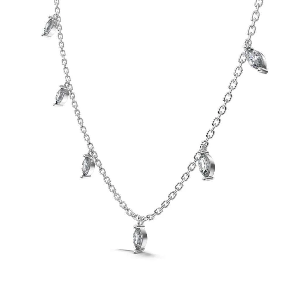 “Celestial Glow” – S925 Sterling Silver Marquise CZ Pendant Necklace - Image 5