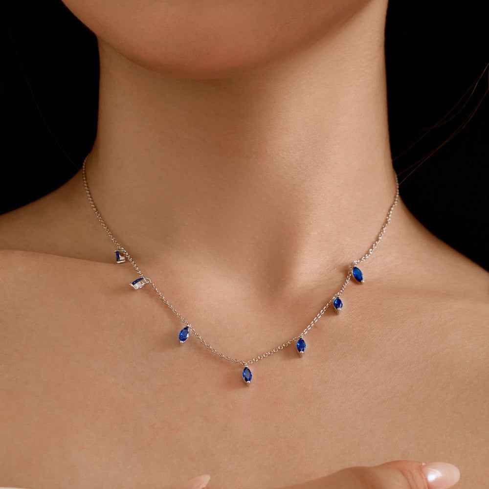 “Celestial Glow” – S925 Sterling Silver Marquise CZ Pendant Necklace - Image 7