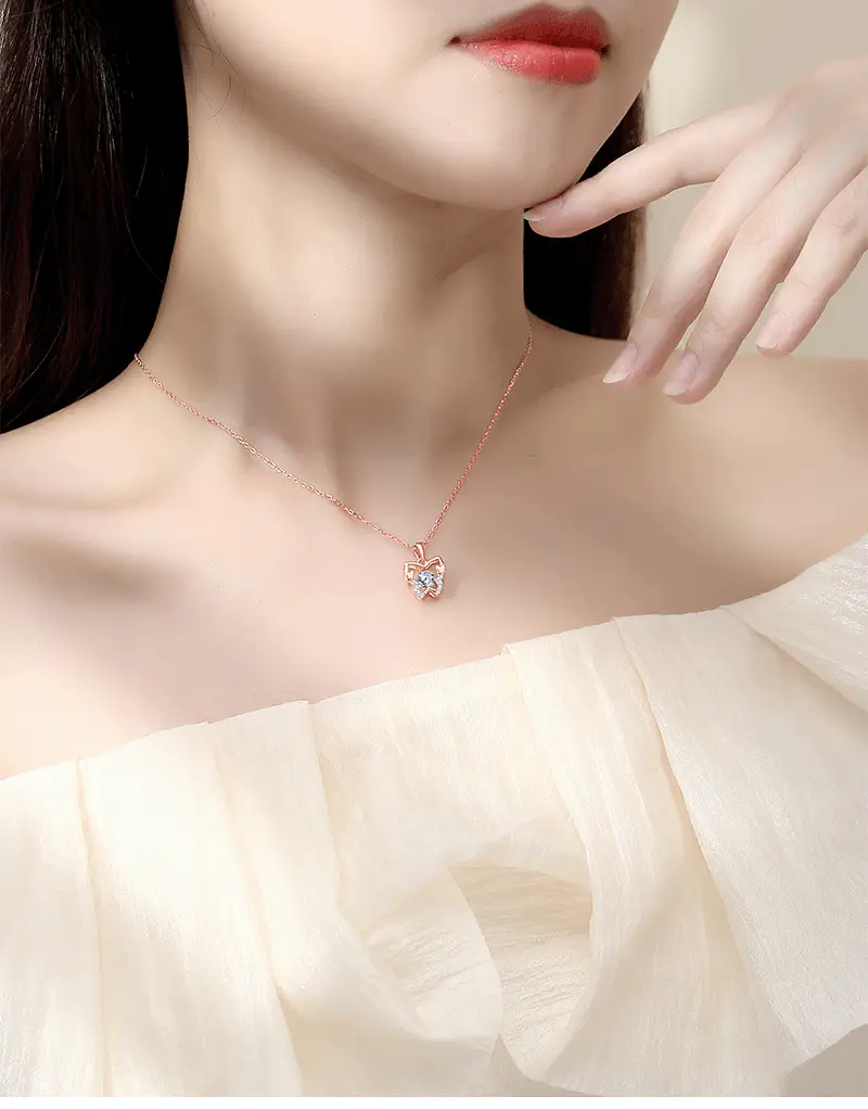“Dancing Butterfly” S925 Sterling Silver Butterfly Pendant Necklace - Image 2