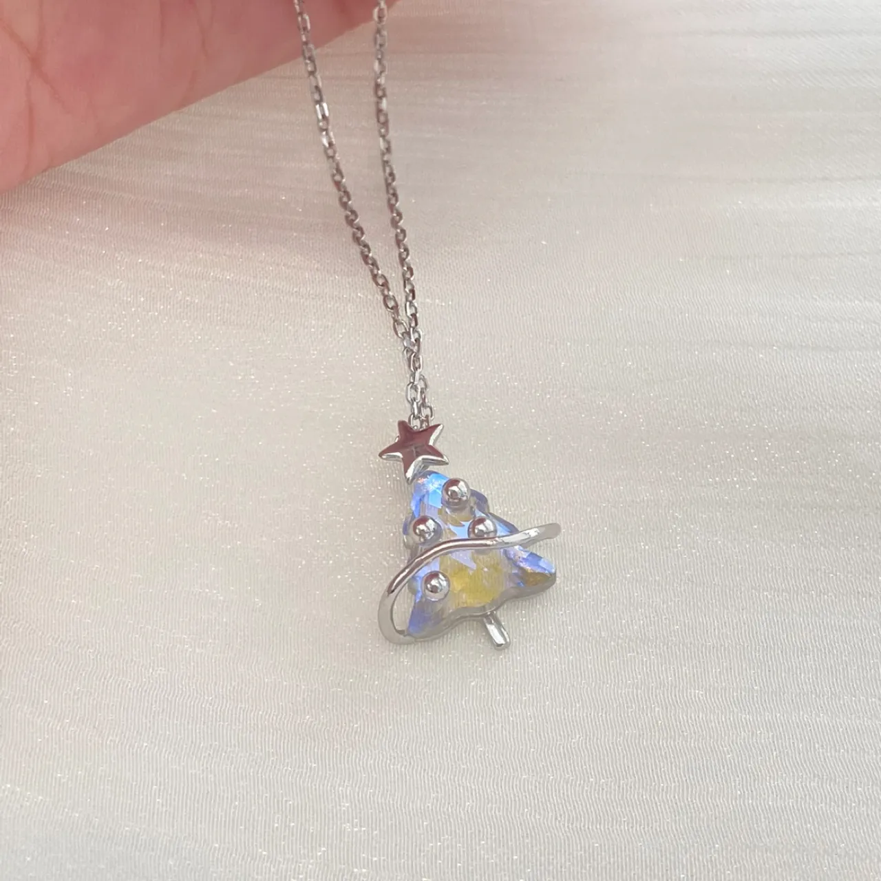 "Dreamy Christmas" 925 Sterling Silver Necklace - Image 2