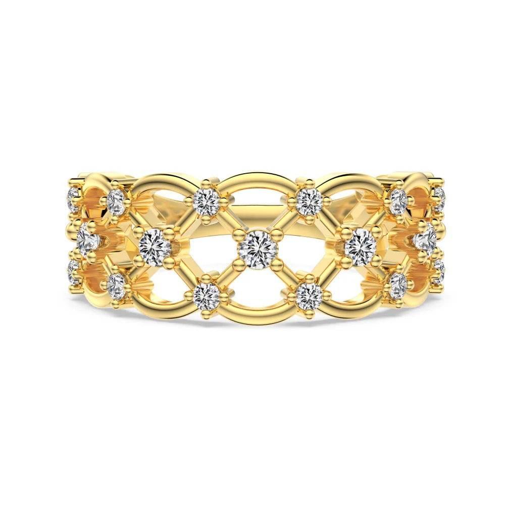 “Élise Lace” S925 Sterling Silver Vintage Openwork Ring