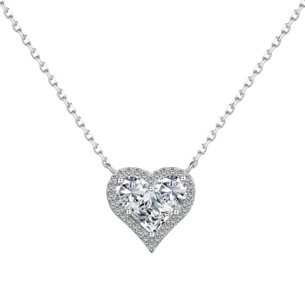 Eternal Embrace Collection – S925 Silver Heart & Cross Geometric Pendant Necklaces - Image 9