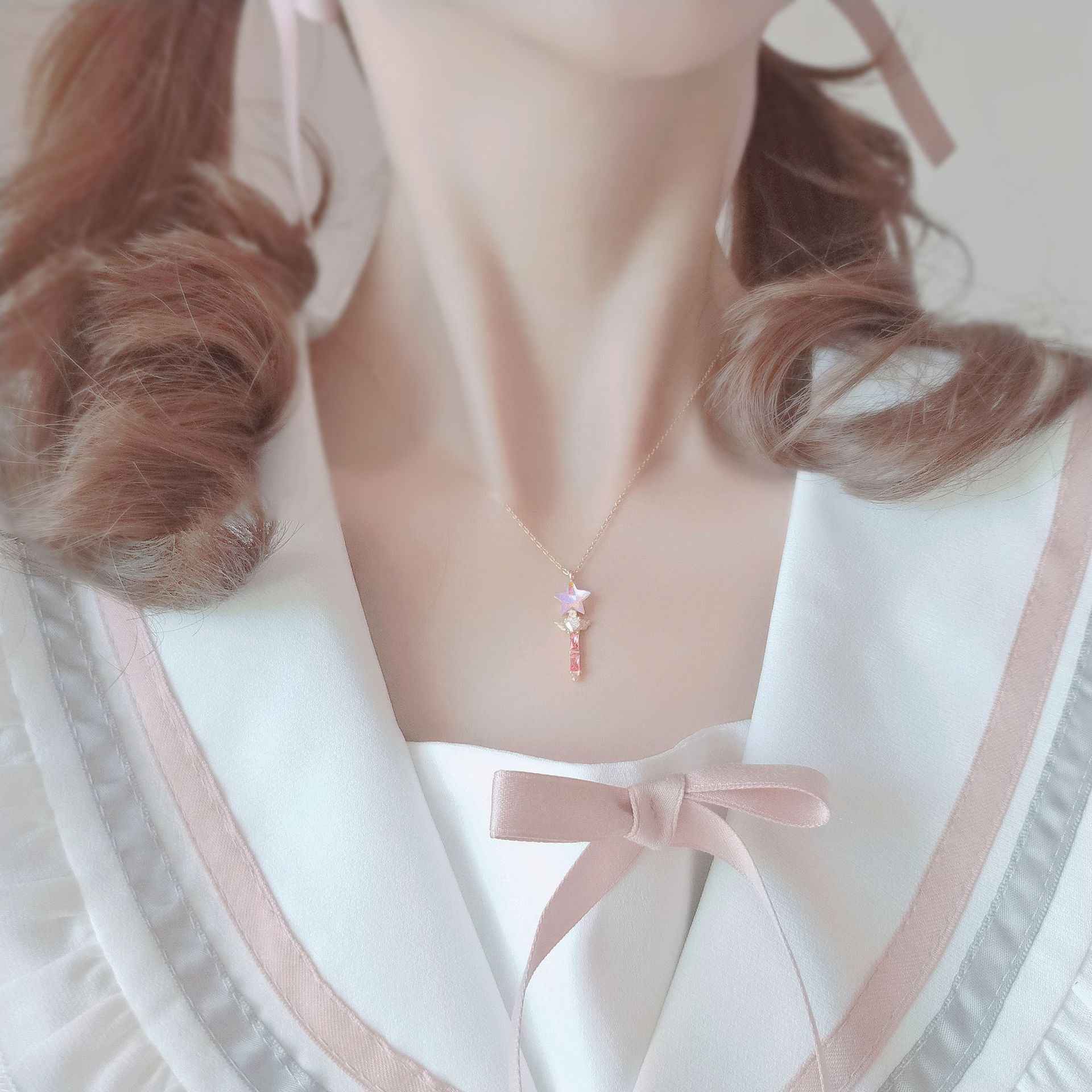 "Fairy Wand" 925 Sterling Silver Magical Pendant Necklace - Image 6