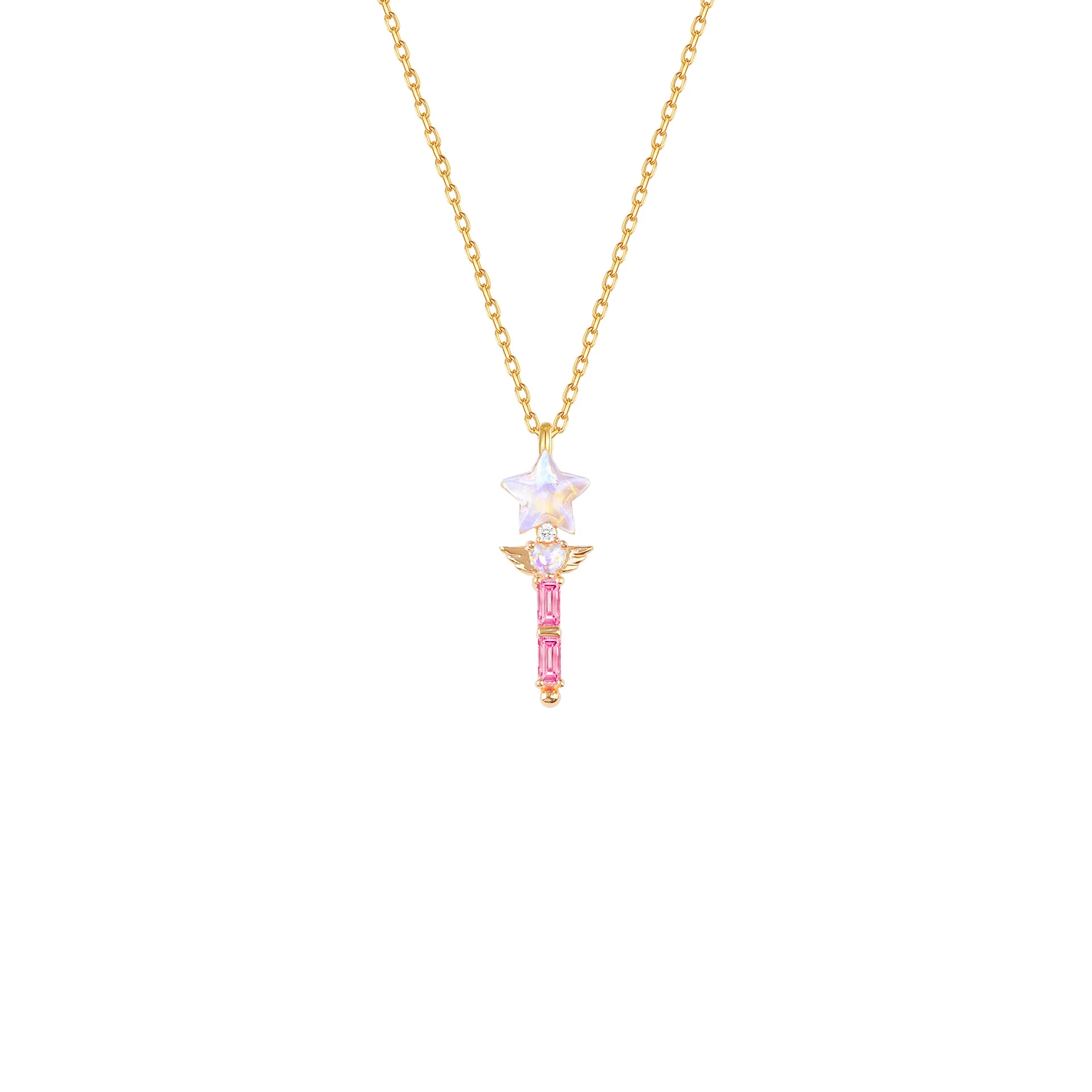 "Fairy Wand" 925 Sterling Silver Magical Pendant Necklace - Image 7