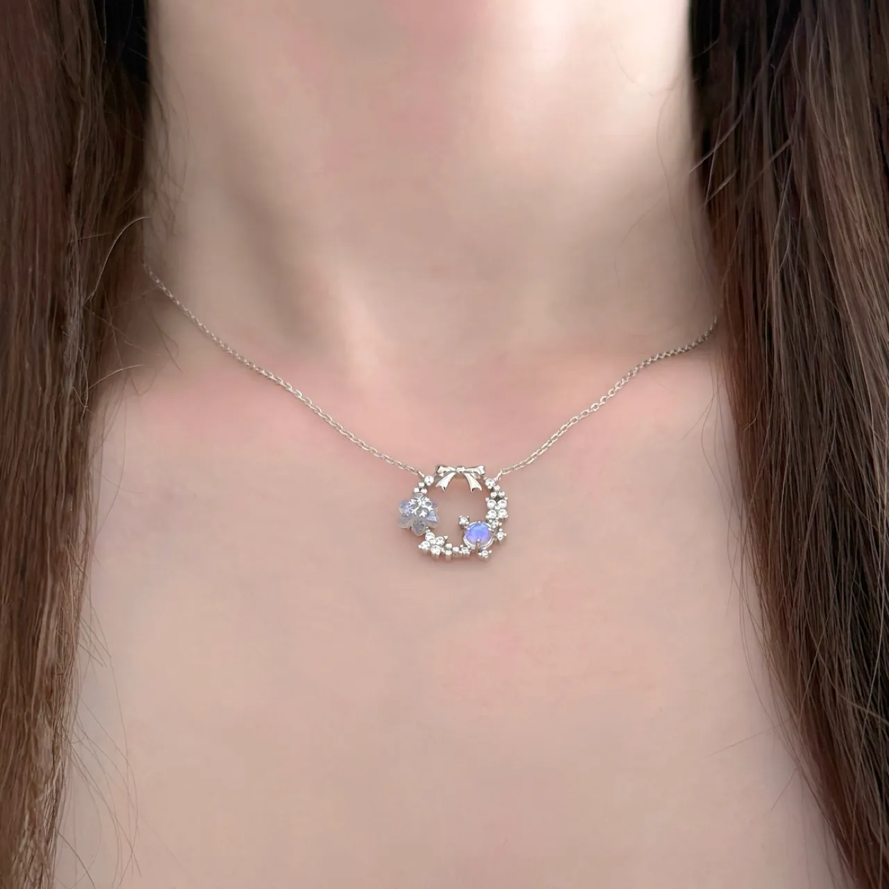 "First Snow" 925 Sterling Silver Necklace - Image 2