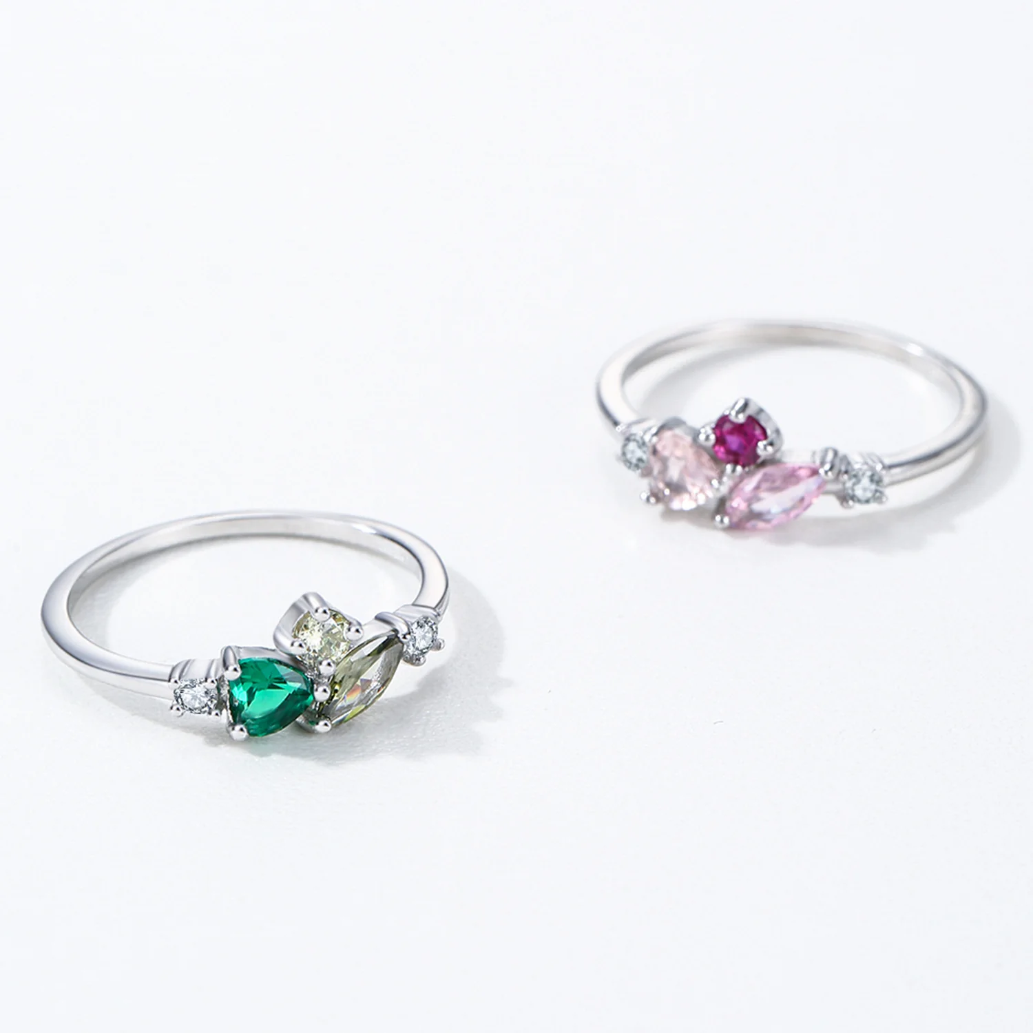 “Forest Prism” 925 Sterling Silver Multi-Stone Ring - Image 4