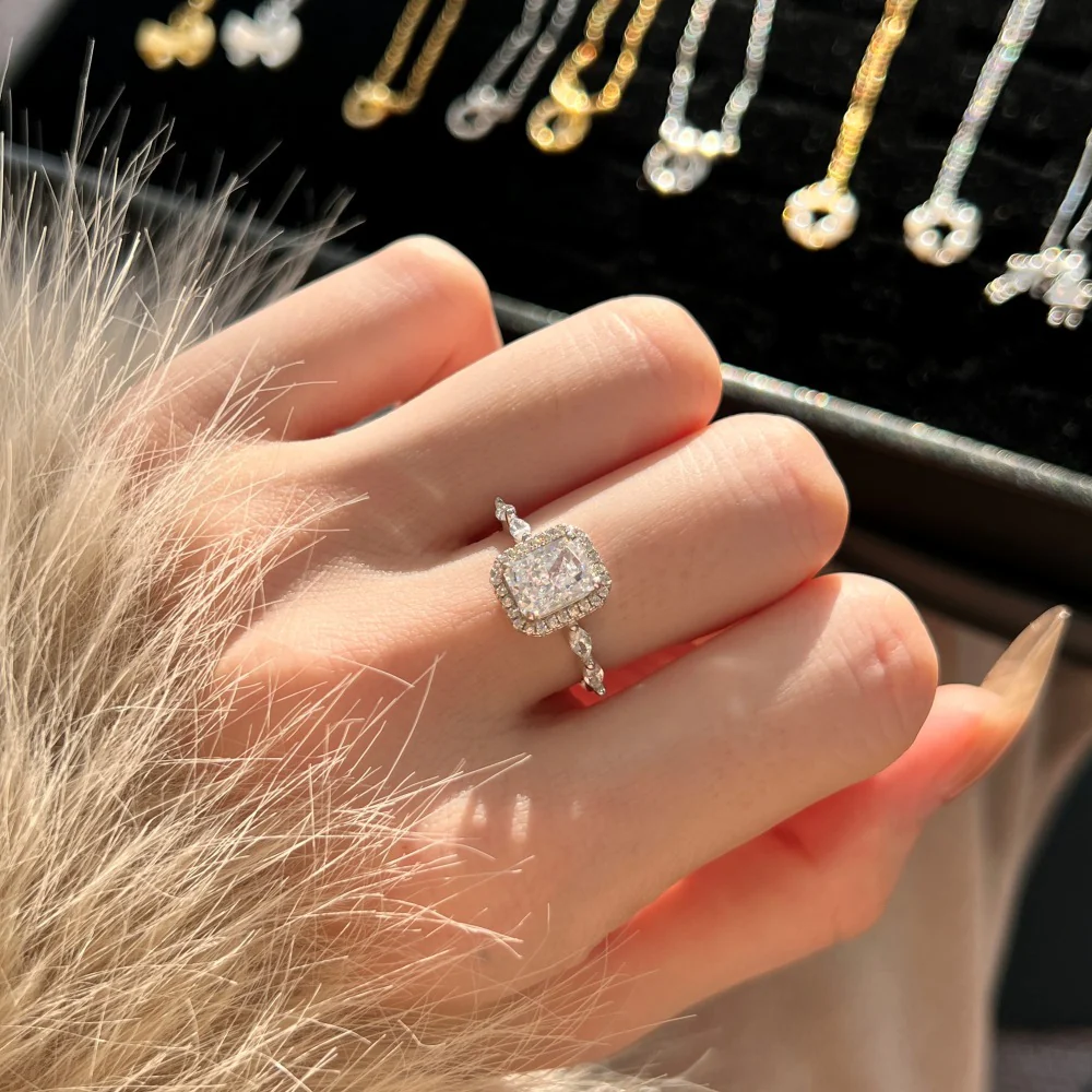 "Frost Cube" S925 Sterling Silver Ring - Image 2