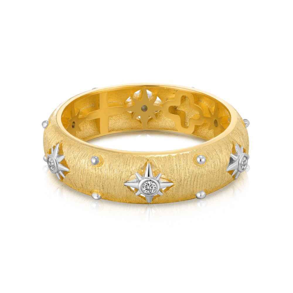 "Gilded Bloom" 925 Sterling Silver Filigree Clover Necklace & Ring Set - Image 7