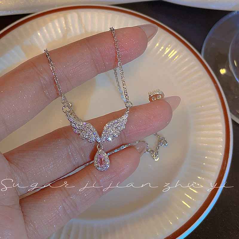 “Guardian Wings” S925 Sterling Silver Angel Necklace - Image 2