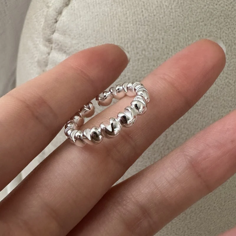 "Heart Muse" 925 Sterling Silver Adjustable Ring - Image 3