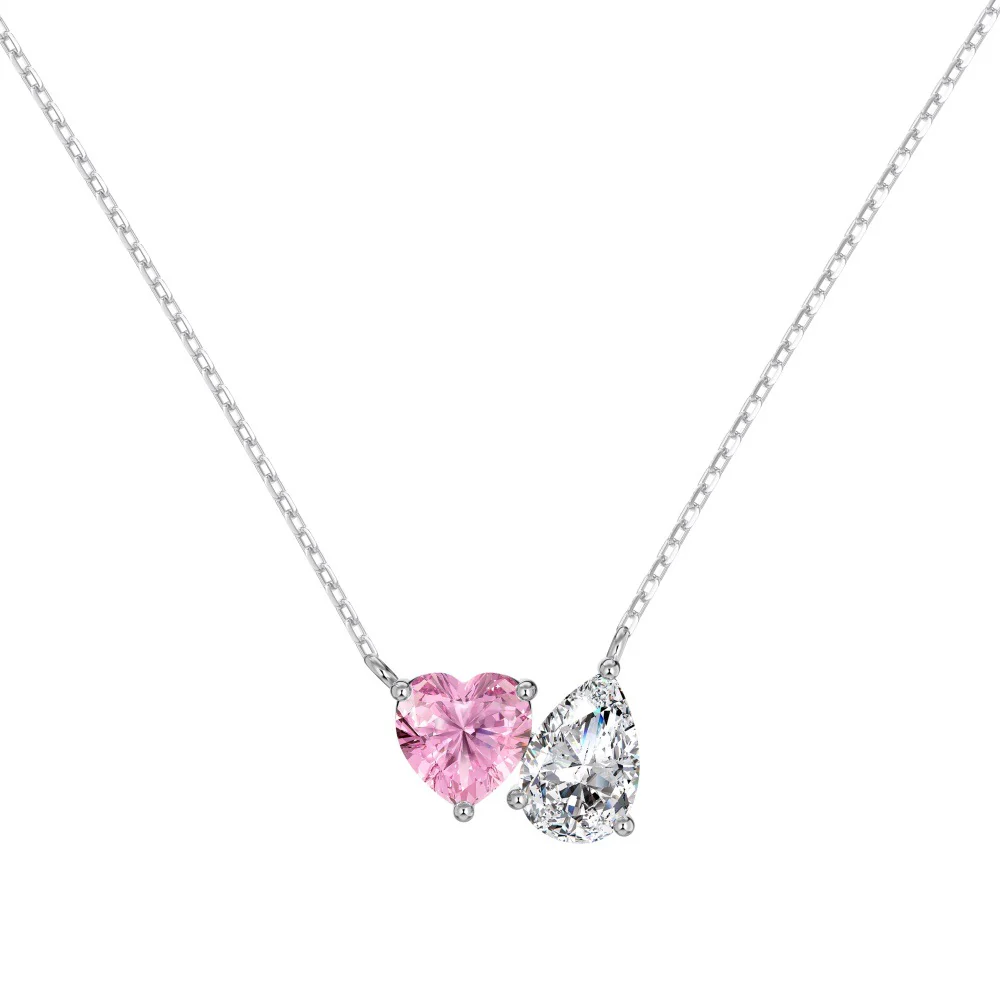 "Heart & Tear" S925 Sterling Silver Necklace and Earring Set - Image 6