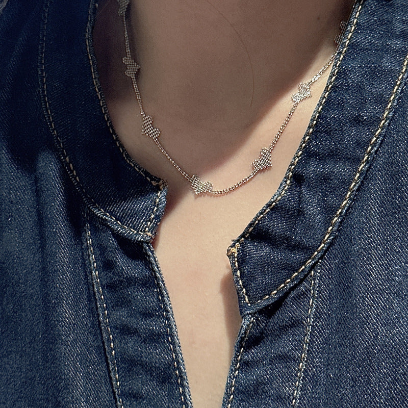 "Heartlink" S925 Sterling Silver Retro Heart Chain Necklace and Bracelet Set - Image 3