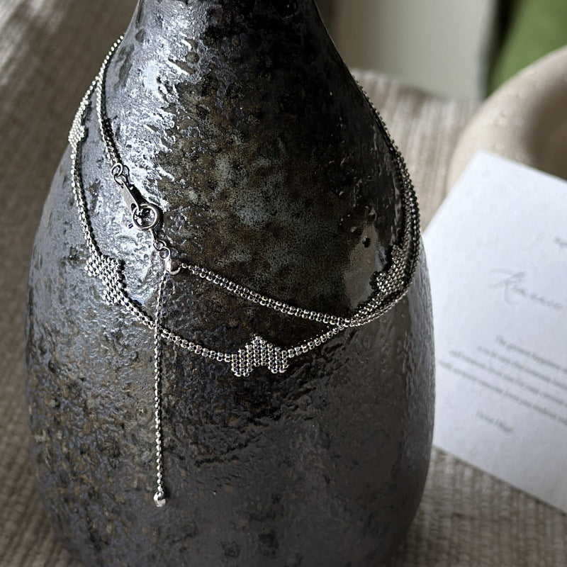 "Heartlink" S925 Sterling Silver Retro Heart Chain Necklace and Bracelet Set - Image 4