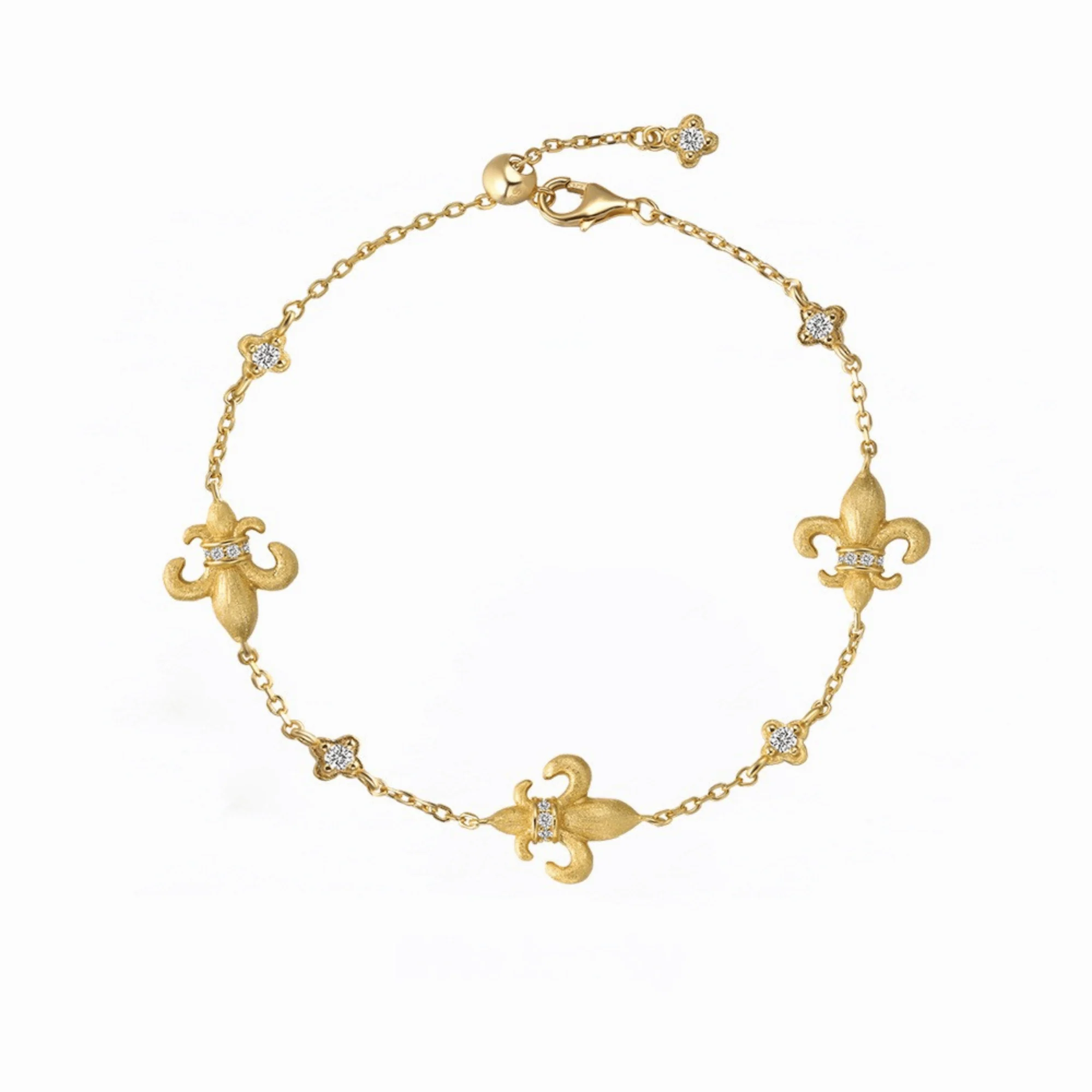 Iris Reverie – Adjustable S925 Silver & Gold Iris Flower Bracelet - Image 13