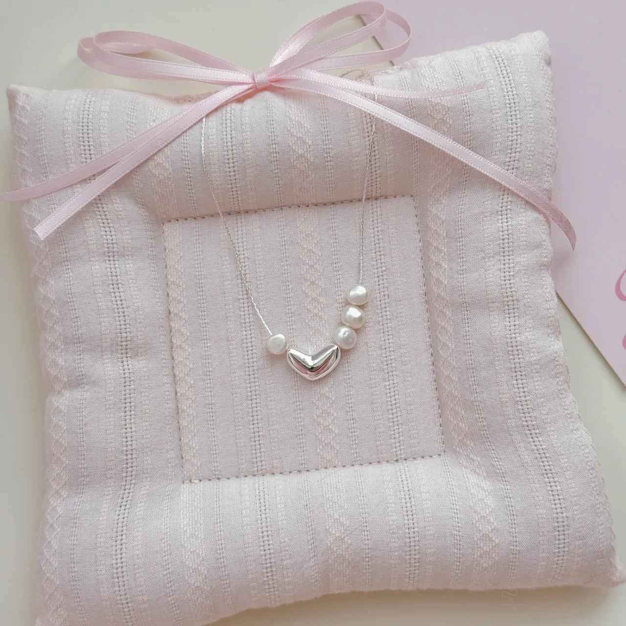 "Korean Drama Heroine" 925 Sterling Silver Chain Necklace with Natural Pearls - Irregular Pearl Design - Image 4