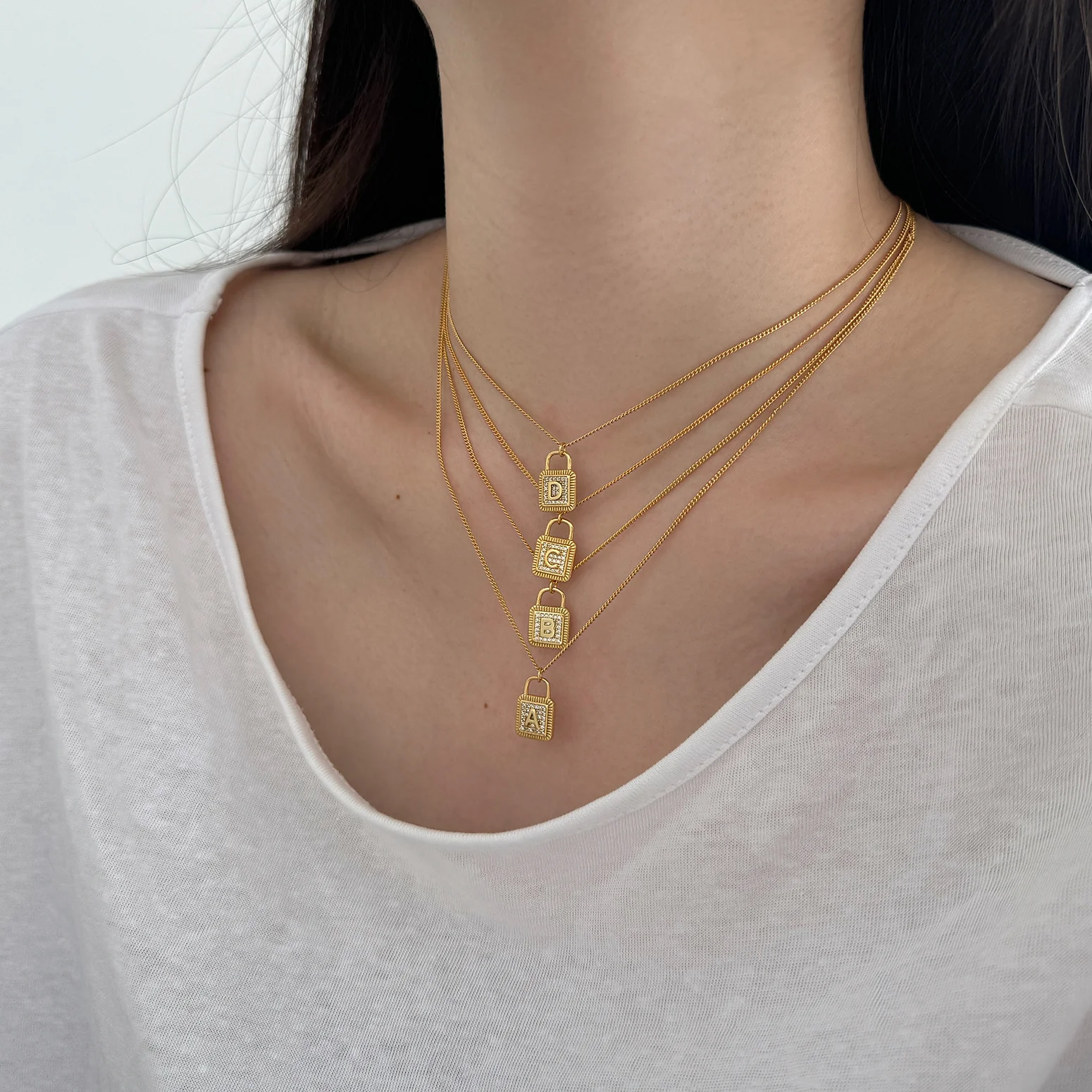 "Letter Lock" S925 Sterling Silver Necklace - Image 4