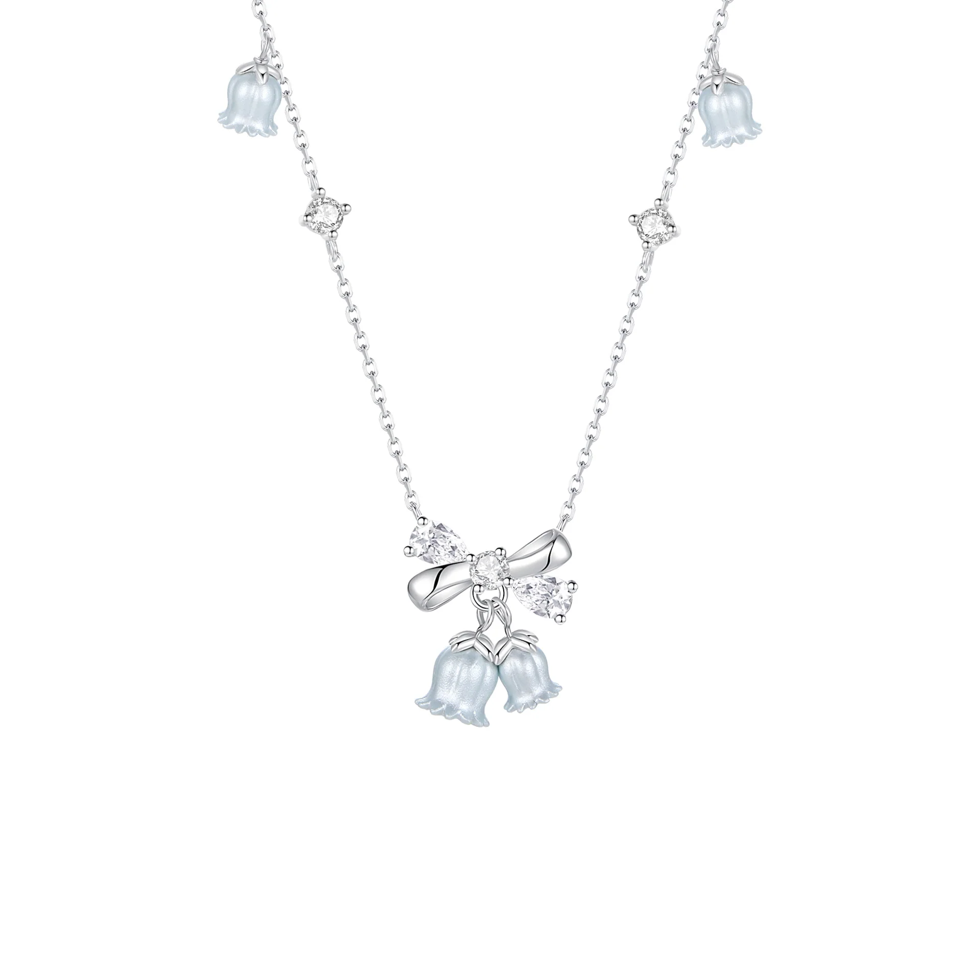 “Lily Bells” 925 Sterling Silver Jewelry Set - Image 6