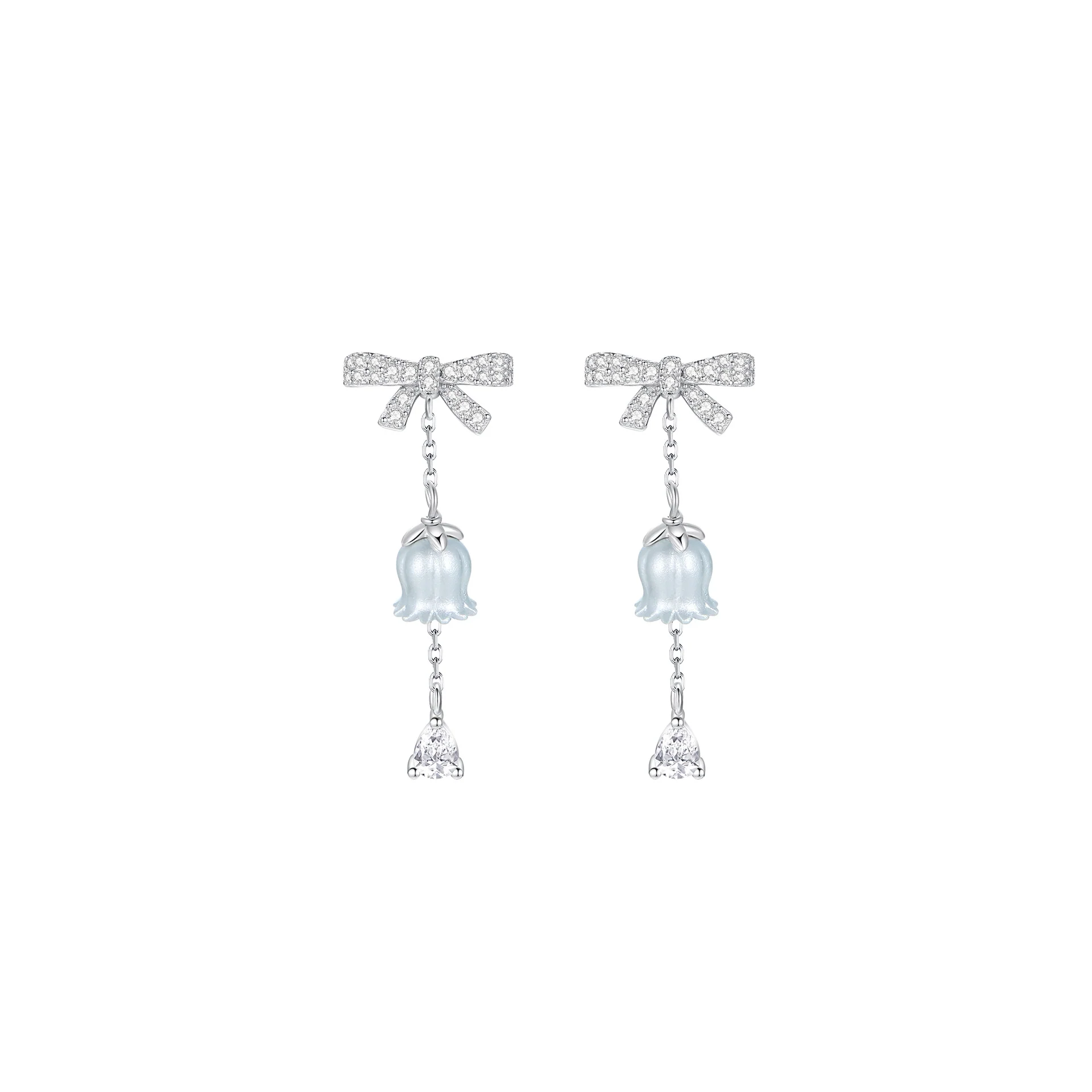 “Lily Bells” 925 Sterling Silver Jewelry Set - Image 8