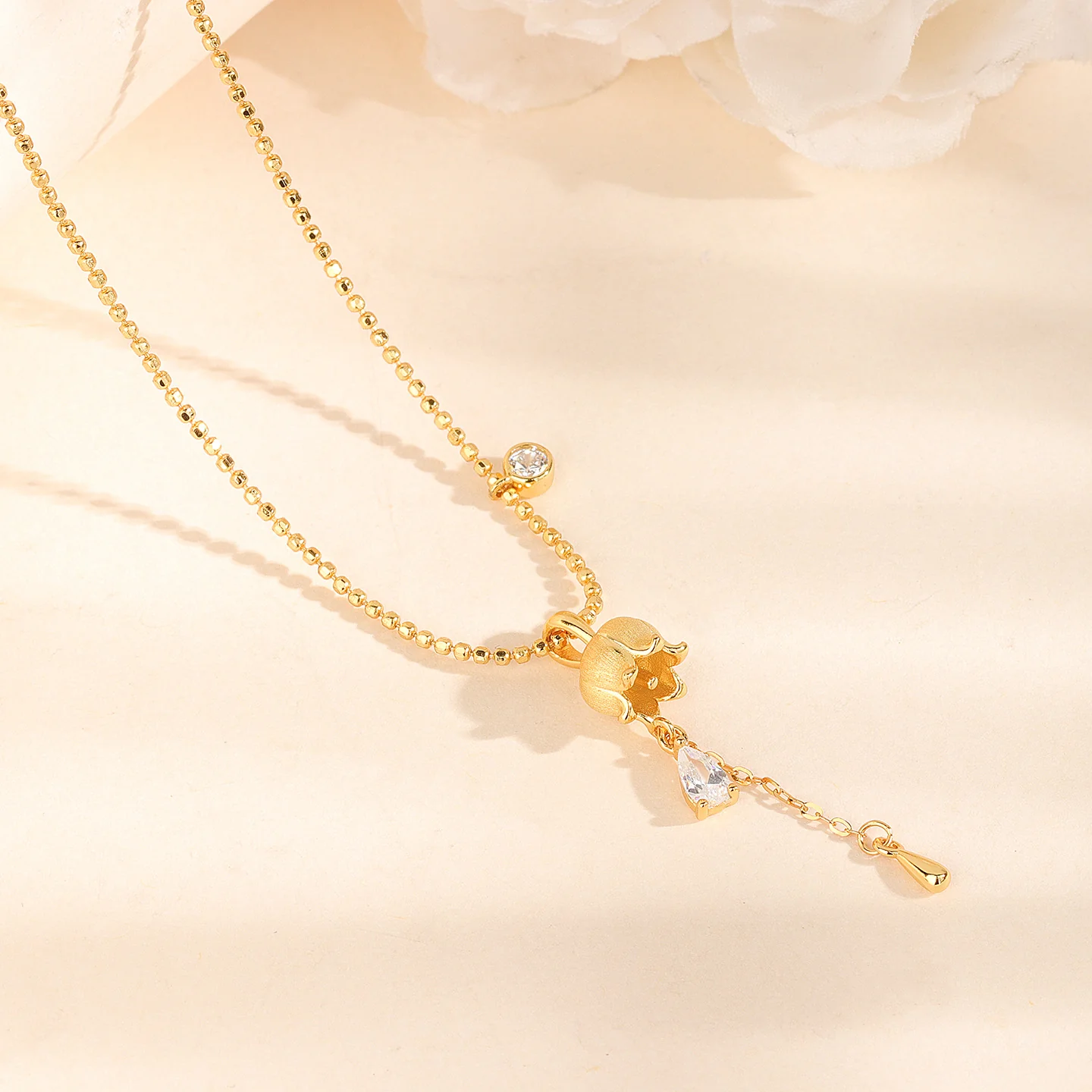 “Lily Drop” S925 Sterling Silver Necklace - Image 3