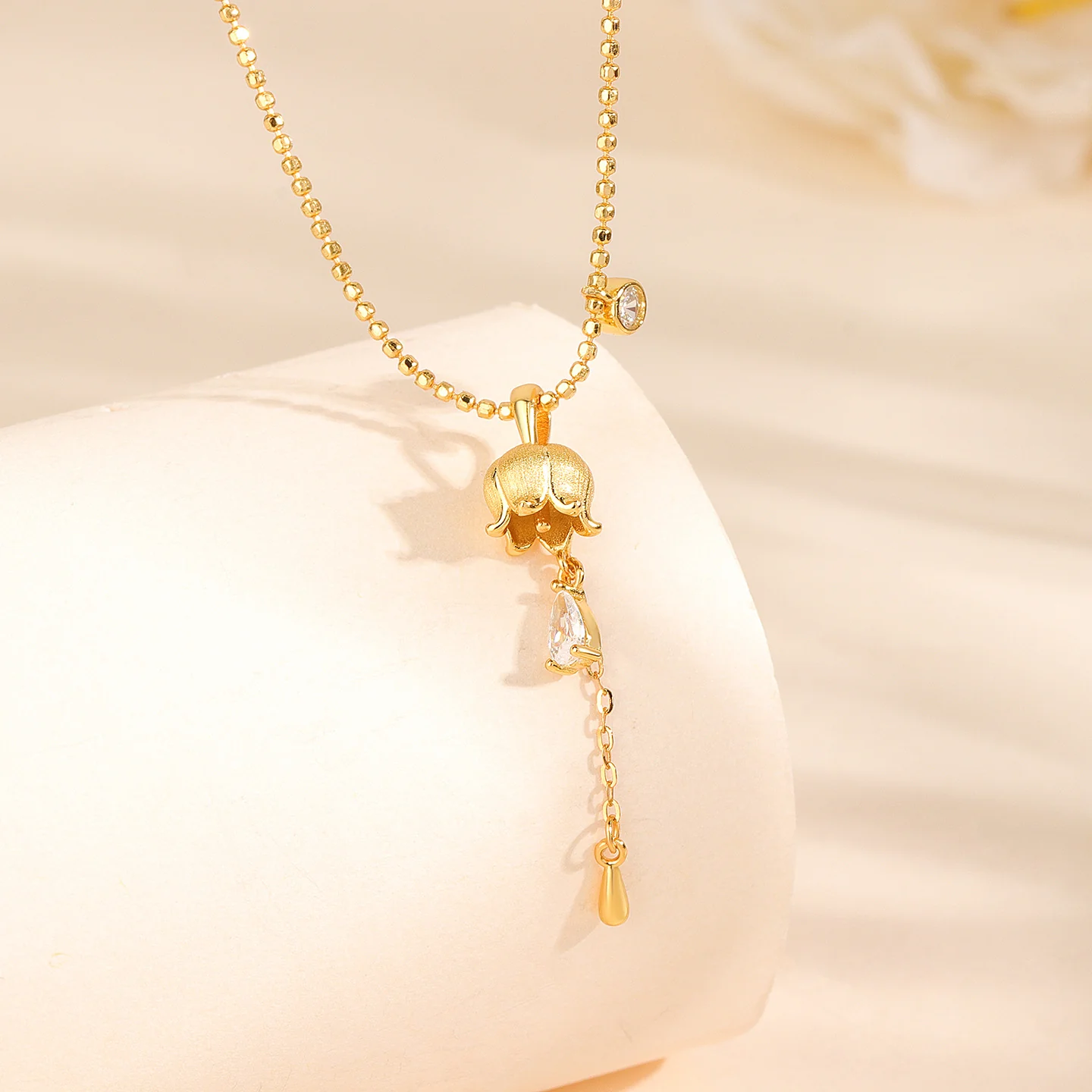 “Lily Drop” S925 Sterling Silver Necklace - Image 4