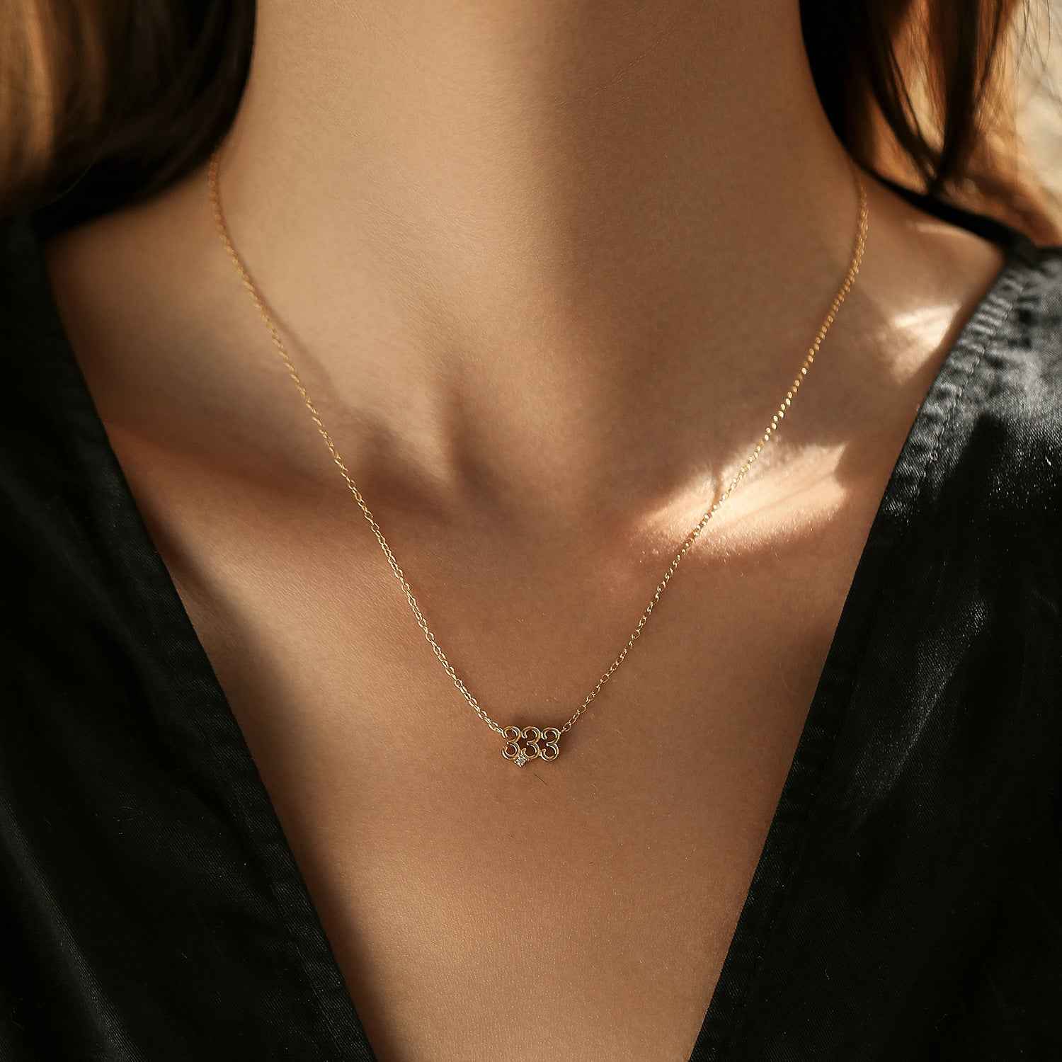 “Lucky Number” 925 Sterling Silver Number Necklace – Personalized Minimal Charm - Image 3