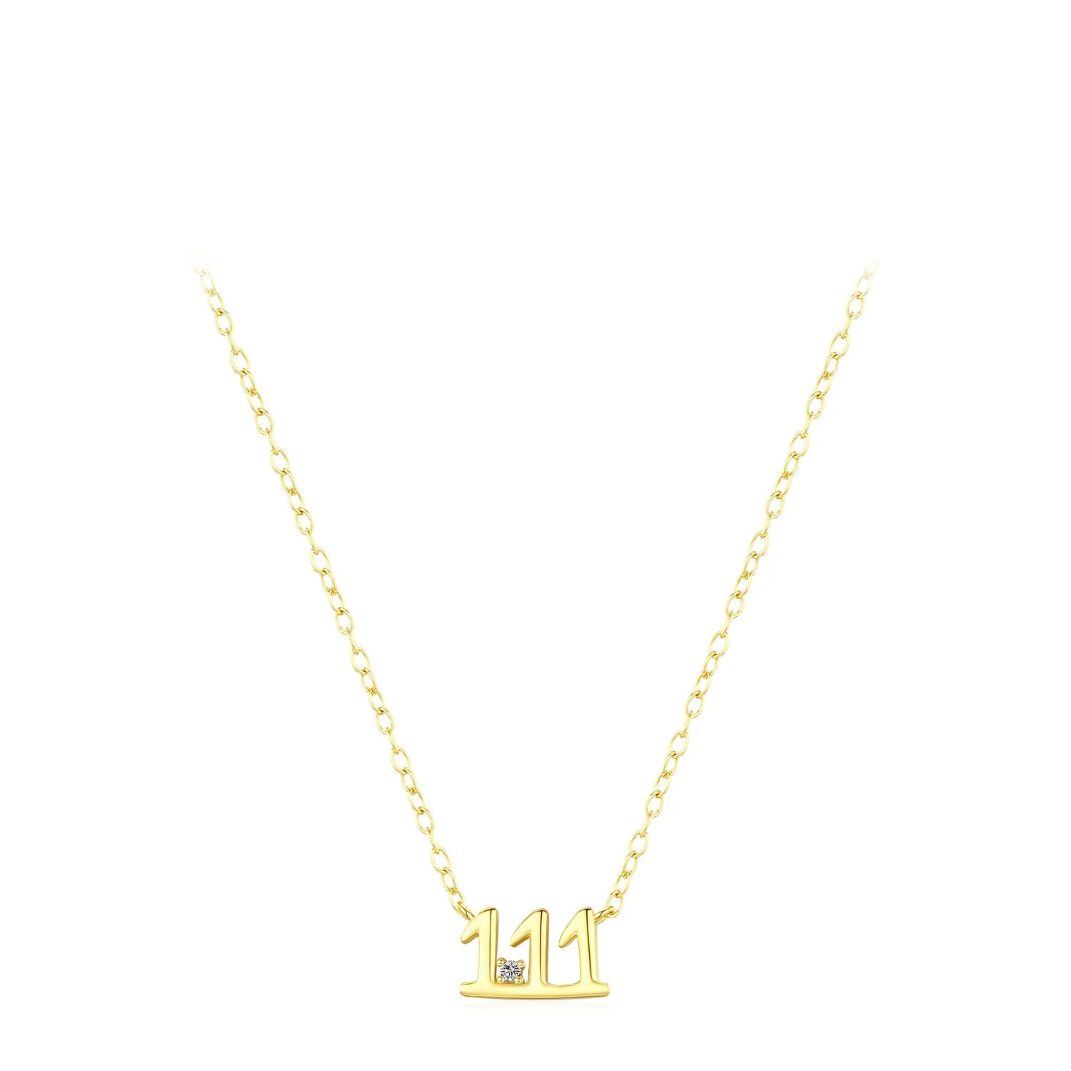 “Lucky Number” 925 Sterling Silver Number Necklace – Personalized Minimal Charm - Image 4