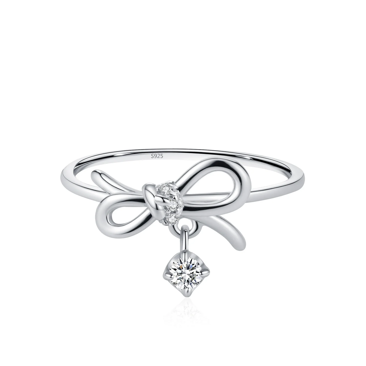 “Lumi Bow” 925 Sterling Silver Bow Jewelry Set - Image 3