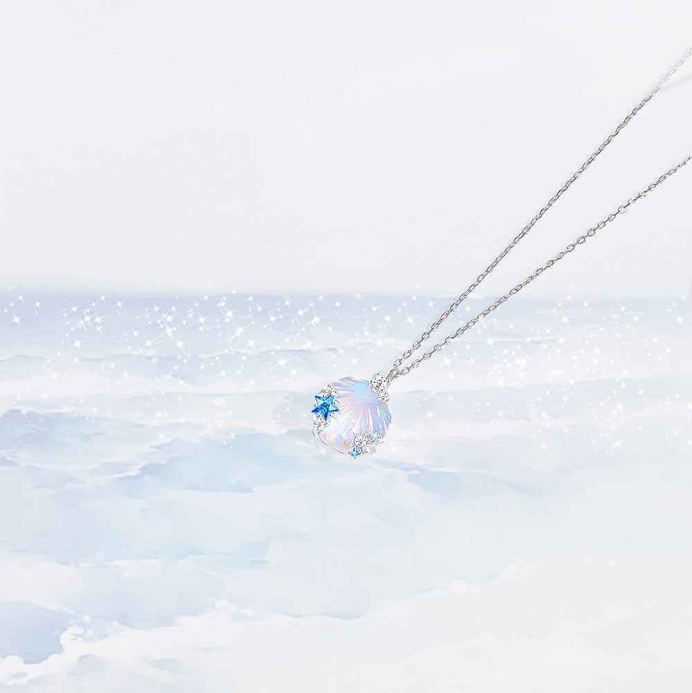 “Luna Tide” S925 Sterling Silver Shell Jewelry Set - Image 2