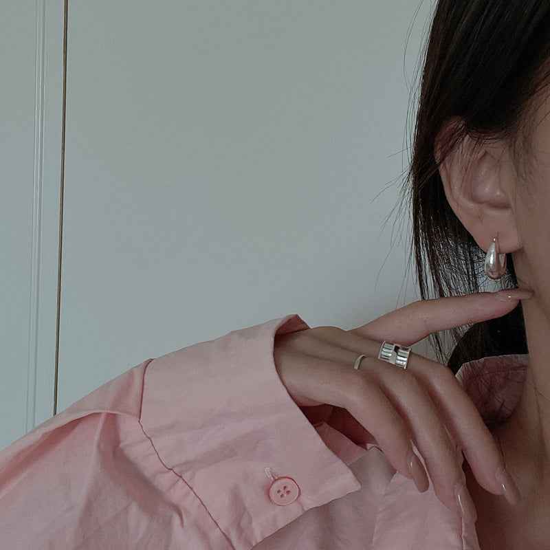 "Lunar Arc" 925 Sterling Silver Earrings - Image 4